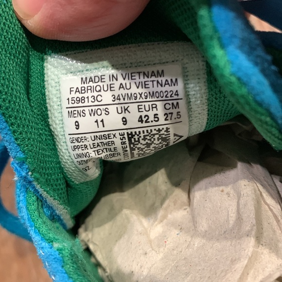 Converse men’s sz 9 women’s sz 11 nib one star OX Hawaiian ocean/jolly g… - Picture 7 of 14